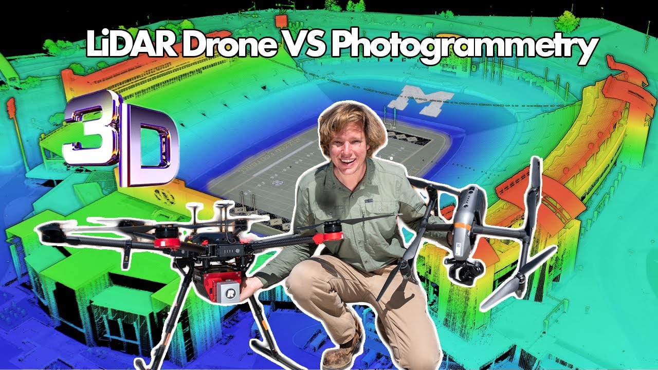 Drone LiDAR  vs Photogrammetry | Epic Stadium 3D model