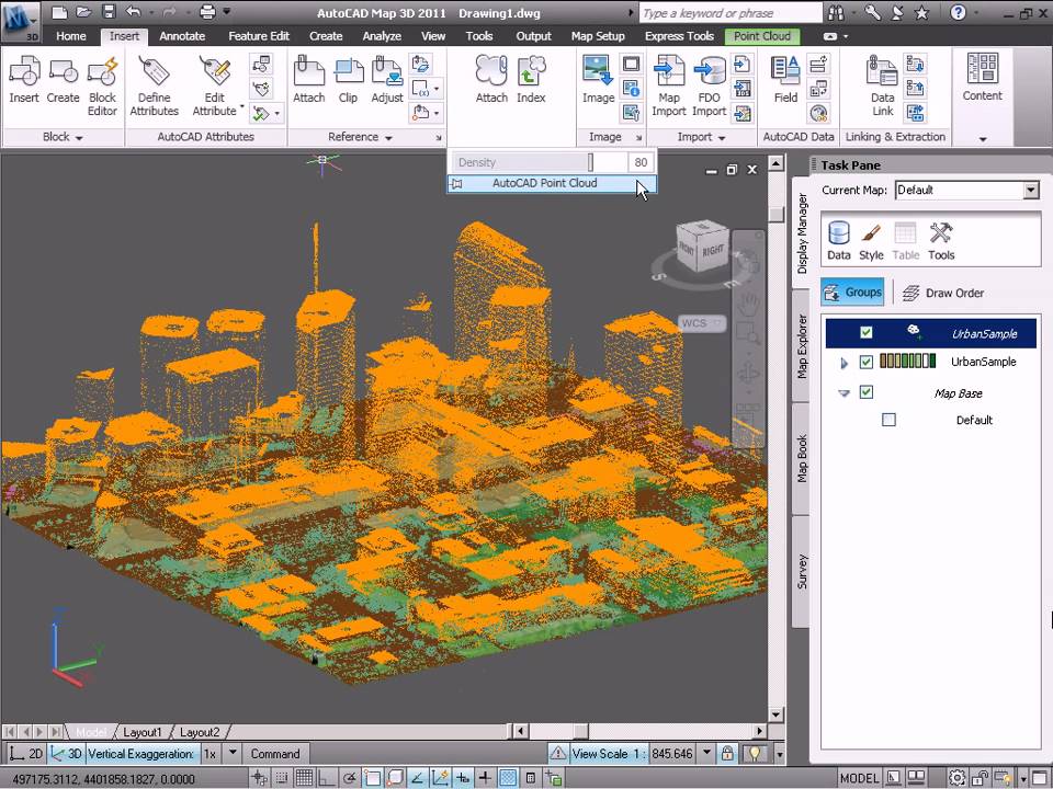 How to Work with LiDAR Point Clouds in AutoCAD Map 3D