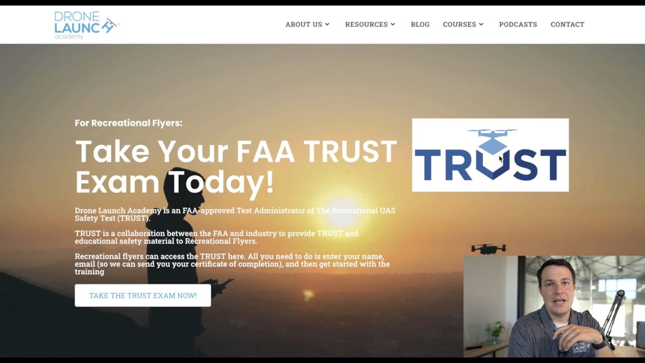 Complete Walkthrough of the FAA's TRUST Exam - Drone Launch Academy